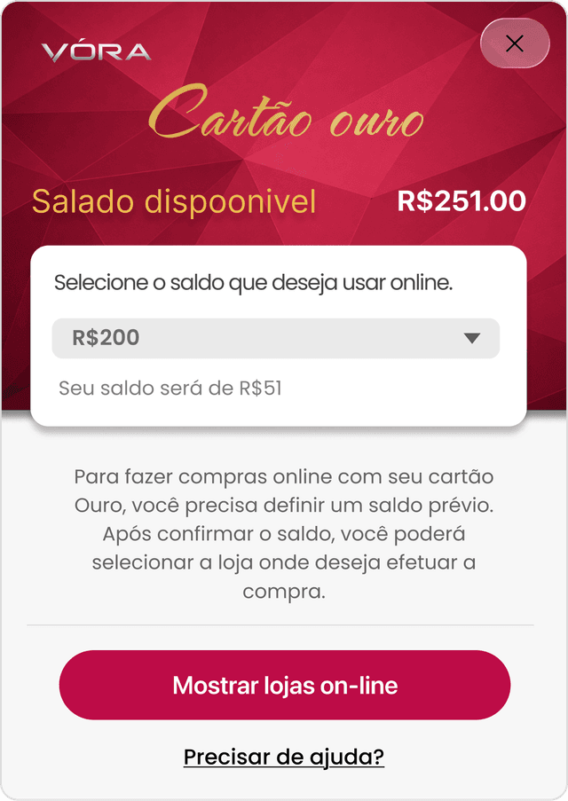 Uso do Cartão Ouro